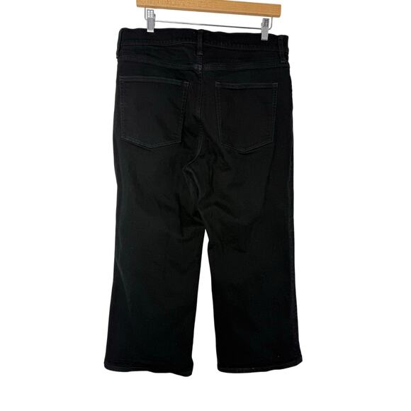 J.Crew Wide-Leg Crop Jeans Women’s 32 Black High Rise All-Day Stretch Denim - Picture 4 of 11